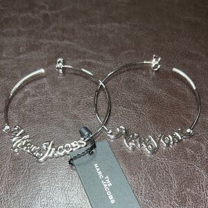 Marc Jacobs Silver Hoop Earrings